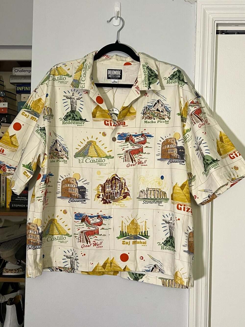 Billionaire Boys Club BB Globetrotter Short Sleeve Woven Button-Down Shirt